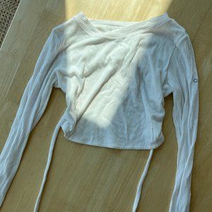 Alo Ribbed Manifest Long Sleeve (Ivory - XS)